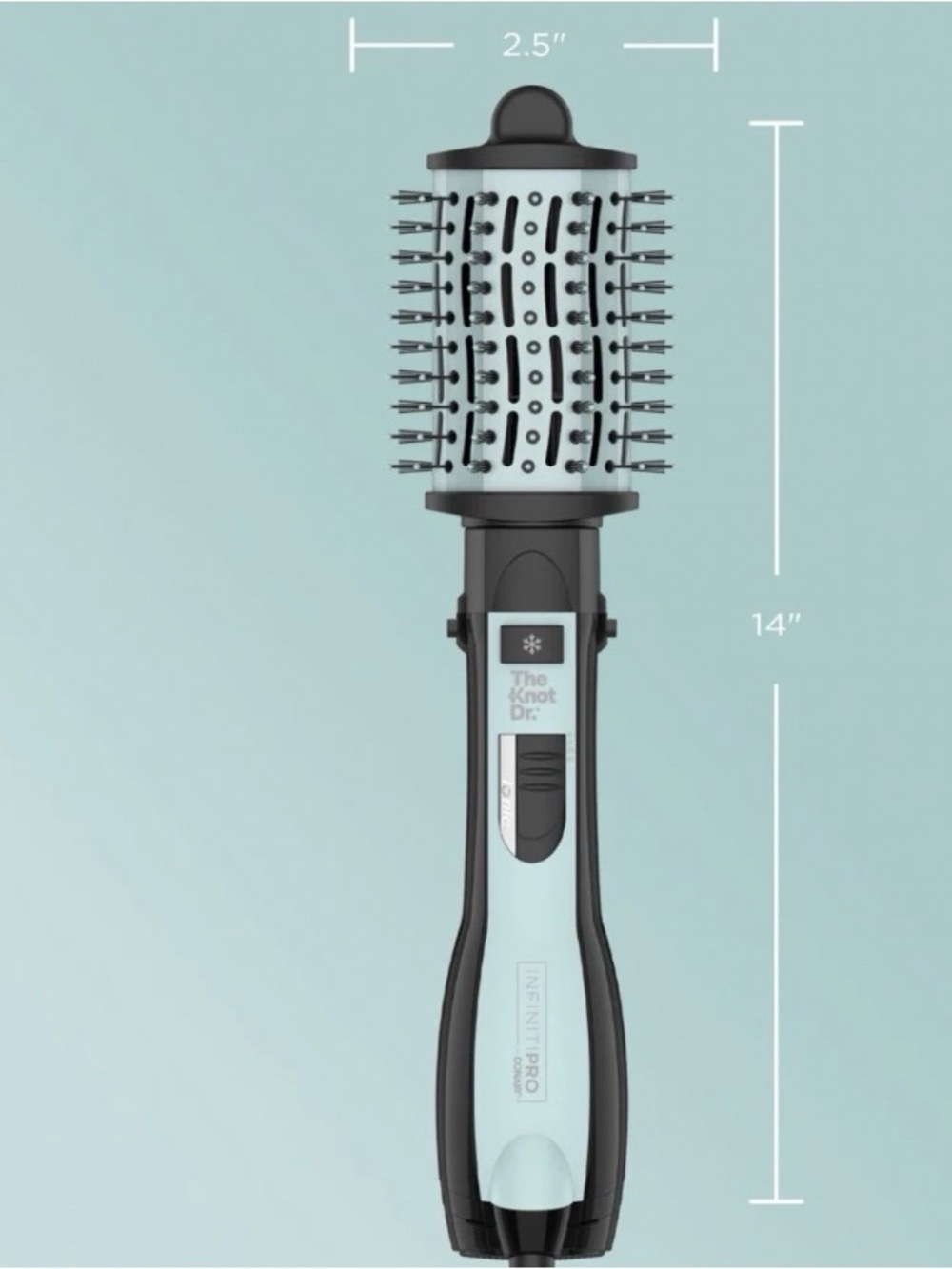 LIKE NEW Conair InfinitiPro The Knot Dr. All-in-One Medium Oval Hot Air Brush - Picture 4 of 4